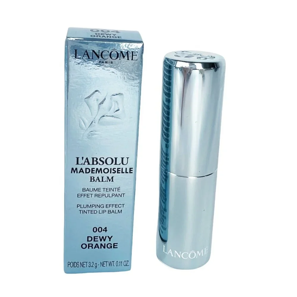 NEW LANCOME L'Absolu Mademoiselle Tinted Lip Balm 004 DEWY ORANGE Discontinued